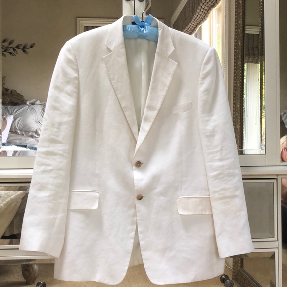 off white linen jacket
